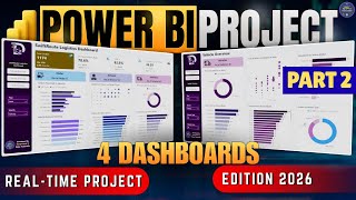 Power BI Project | Real Time | Logistics Dashboard | Zero to Hero | Edition 2026 #powerbi Part 2