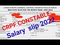 crpf constable salary slip 2022, ssc gd salary slip 2022.