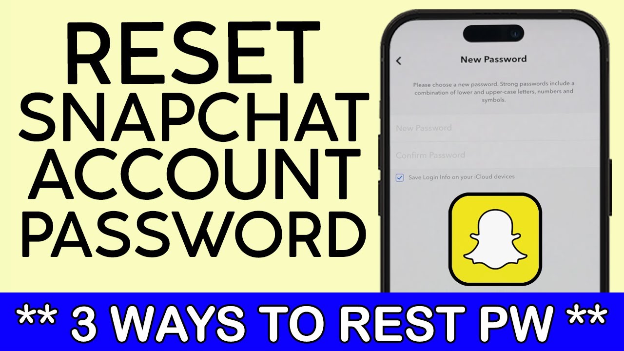 How To Reset Snapchat Password On Your Phone | 3 Ways To Change Snapchat Account Password (2023 ...