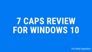 7Caps Review - Free On Screen Indicator For Caps & Num Lock For Windows 10