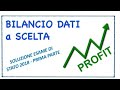 Bilancio con dati a scelta (due anni): prima parte