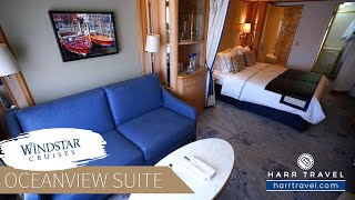 Windstar Star Breeze | Oceanview Suite Tour \u0026 Review 4K | Windstar Cruises