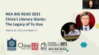 NEA Big Read 2021: China’s Literary Giants: The Legacy of Yu Hua