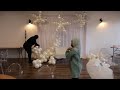 balloon garland tutorial snowflake theme how to diy