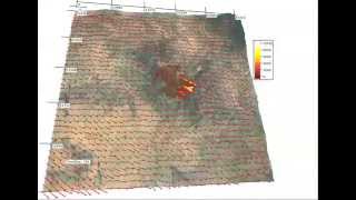 Yarnell Hill Fire, simulation of fire spread and wind