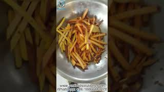 VERFOODSOLUTIONS Sweet Potato French Fries Cutting Machine Test for The USA Customer