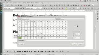 Inserting Special Characters in a Word Processor