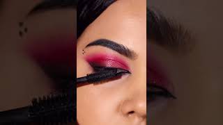 Navratri Day 6❤️: Eye Makeup For Red Outfits | #shorts | Faces Canada