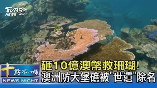 砸10億澳幣救珊瑚! 澳洲防大堡礁被「世遺」除名｜十點不一樣20220129