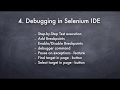 4. Debugging in the New Selenium IDE