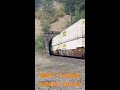 an eastbound bnsf train heads into a tunnel in north idaho link to full video in description 🇺🇸