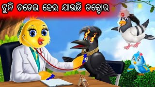 ଟୁନି ଚଡେଇ ହେଇ ଯାଉଛି ଡକ୍ଟୋର // Odia moral story // kahani // Bird gapa //odia cartoon#odia #cartoon