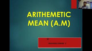 ARITHEMETIC MEAN IN TELUGU