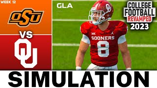 Oklahoma vs. Oklahoma State Week 12 Simulation | NCAA 14 College Football Revamped 2023 Rosters Mod
