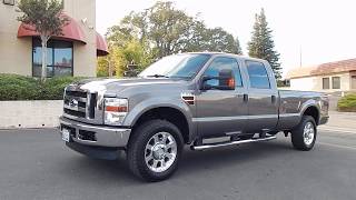 2009 Ford F250 Lariat Super Duty Powerstroke 4X4 ONLY 77k miles 1 owner. Video review!