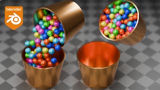 Blender | Marbles in Bucket Simulation | Beginners Tutorial