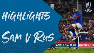 Highlights: Russia 9-34 Samoa - Rugby World Cup 2019