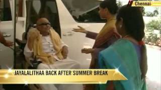 Jayalalithaa back after 4-month break