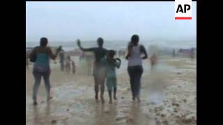 Heavy rain in Haiti on Monday caused several tents to collapse and flooding at a brand new camp outs