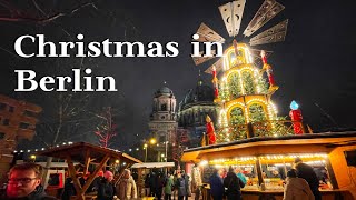 Germany Berlin walk.  Christmas market in Berlin