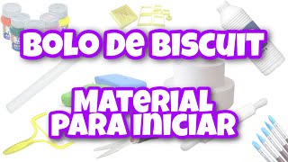 Bolo de Biscuit! Material para iniciar - O que mais uso no meu Ateliê!