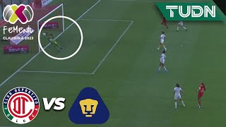 ¡Le faltó puntería! Guatemala le pega | Toluca 0-0 Pumas | Liga Mx Femenil - CL2023 J8 | TUDN