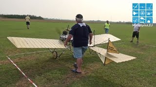 FOKKER SPINNE von 1911 RC SCALE MODEL FLIGHT KLAUS FISCHER EUROFLUGTAG AERO CLUB RHEIDT