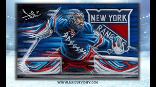 The Best of New York and Sweden : Henrik 'The King' Lundqvist. Sevigny Art \u0026 Fanatics