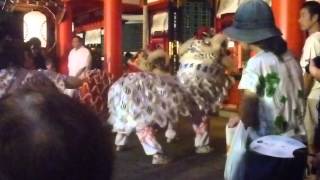 生田神社夏祭り　中国獅子舞