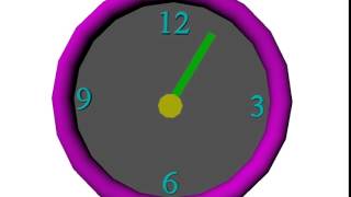 3D Animation test, clock.