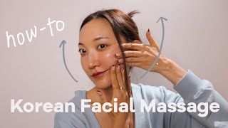An Anti-aging Facial Lifting Massage I Learned in Korea | try this at home with me