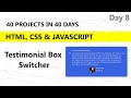 How To Make Testimonial Slider Using HTML CSS JavaScript Funycoder #funycoder