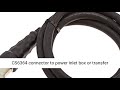 generac 6330 10 foot 50 amp generator cord with nema 1450 male u0026 cs6364 female locking end overview