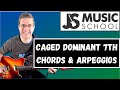 CAGED Dominant 7th chords and arpeggios