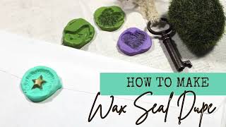 How to Make a Wax Seal Dupe  - Faux Wax Seals from Hot Glue