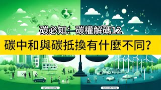 碳必知：碳權解碼12碳中和與碳抵換有什麼不同？