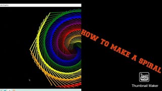 HOW TO DRAW A SPIRAL BY PYTHON IDLE APP / CREATIVITY WITH ARYA_ATHARVA.