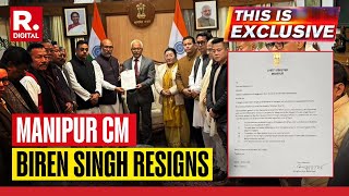 This Is Exclusive LIVE: Manipur CM Biren Singh Resigns Before Trust Vote