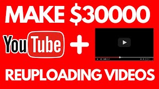 How to earn $30000 a month ReUploading videos | Earn money on YouTube without making videos 💸