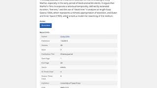 How to Find and Access Articles Using U-M Library Search