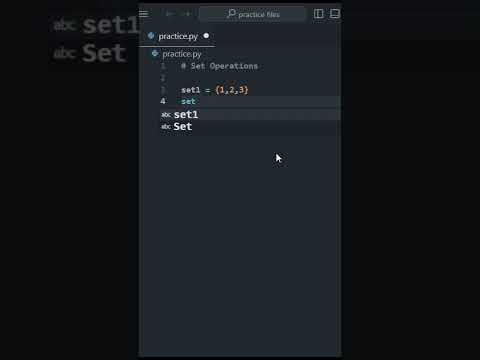 Set Operations | #python #pythonprogramming#coding#learnpython # ...