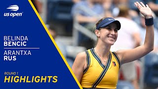 Belinda Bencic vs Arantxa Rus Highlights | 2021 US Open Round 1