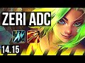 ZERI & Lulu vs JINX & Thresh (ADC) | Rank 3 Zeri, Rank 6, 65% winrate, 7/2/8 | VN Challenger | 14.15