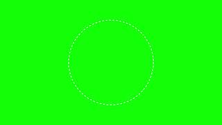 Animated Dash Circle Green Screen 01
