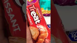 Opening Britannia Treat Croissant with Vanilla Creme Filling | Vanilla Cream Roll  #shorts