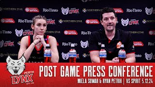 Miela Sowah \u0026 Ryan Petrik | Post Game Press Conference vs Spirit | 5.12.24