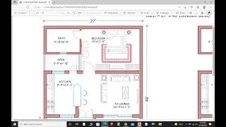 27'x40' house plan single bed #47