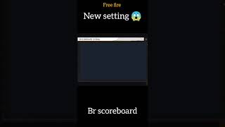 after update new setting free fire || br scoreboard setting free fire || free fire settings #shorts