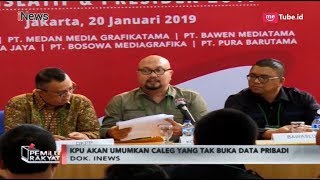 Enggan Buka Data Pribadi, KPU akan Umumkan Nama Calegnya - Pemilu Rakyat 08/02