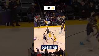 Luka Doncic back pass vs Lakers 🔥 #shorts NBA